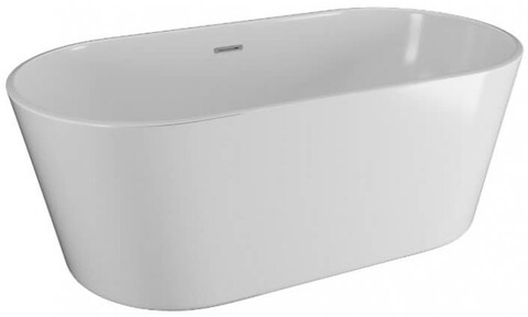 Ванна акриловая Polimat UZO 160x80 отдельностоящая, белый