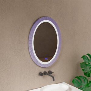 Зеркало Abber Stein AS6601Violett 60x80 с подсветкой, фиолетовый