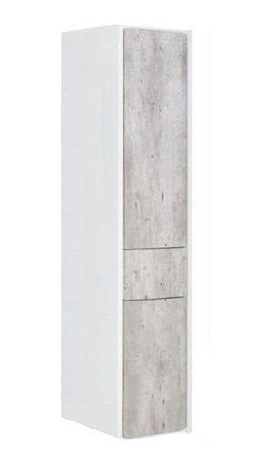 Шкаф-пенал Roca Ronda ZRU9303006 139 см правая, бетон/белый глянец