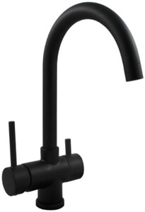 Смеситель для мойки Paffoni Stick SK190NOVIE черный матовый