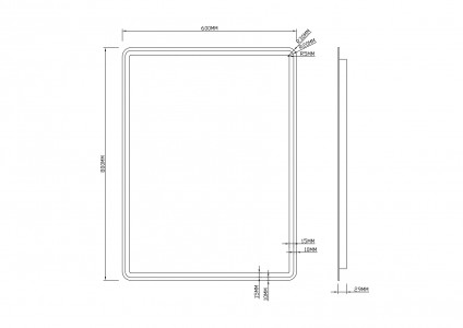 Зеркало Roxen Irida 60x80 Smart Touch