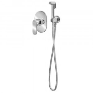 Гигиенический душ со смесителем встраиваемый Grocenberg GB1002CR хром