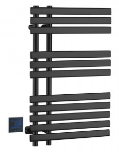 Полотенцесушитель электрический Boheme сухой VENTURO BLACK 500x118x800 мм (723-B)