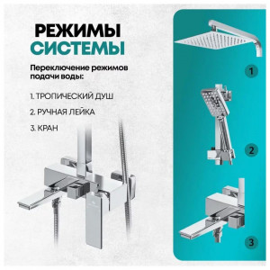 Душевая система Grocenberg GB7008CR хром
