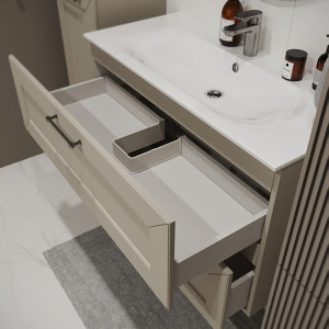 Тумба с раковиной подвесная 100см Terminus Victoria VIC101002900101O айвори