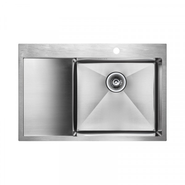 Кухонная мойка Paulmark KRONER 78F PM217851-BSR брашированная нержавеющая сталь правая 78х51см
