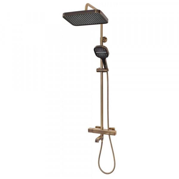 Душевая система с термостатом Hansberge H5085BR бронза