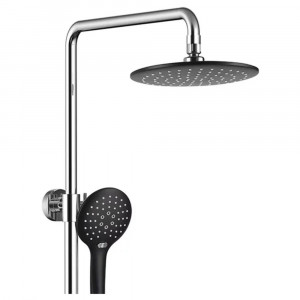 Душевая система Grocenberg GB7001BC черный/хром