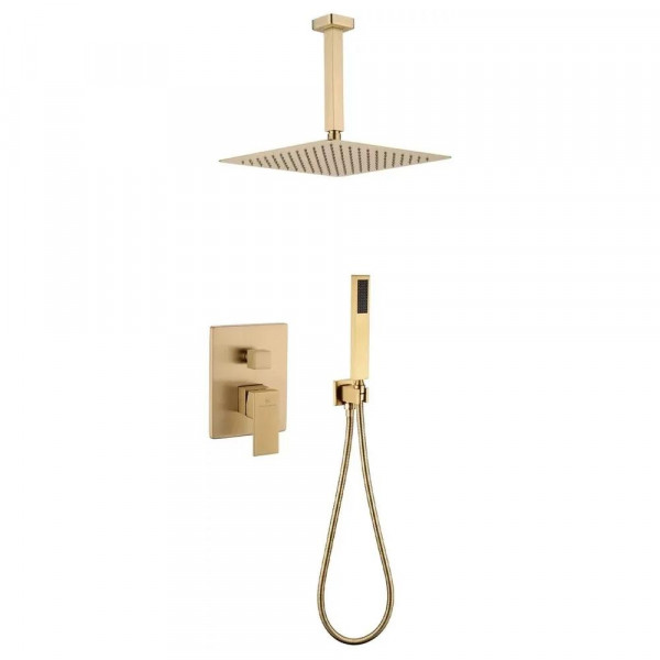 Душевая система встраиваемая без излива Grocenberg GB5089MG-4 матовое золото