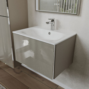 Тумба с раковиной подвесная 60см Terminus Vega VEG10601200501OSL капучино