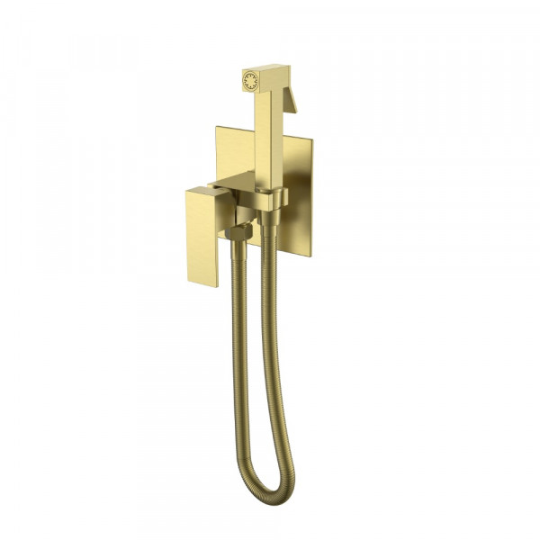 Смеситель гигиенический Boheme Qubic Matt Gold 477-MG золото-матовый
