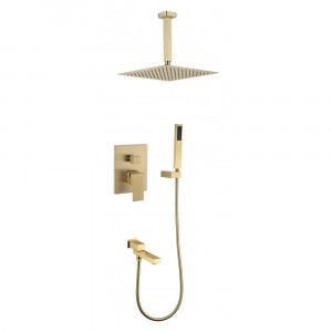 Душевая система встраиваемая Grocenberg GB5089MG-2 матовое золото
