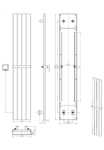 Полотенцесушитель электрический Boheme NIKEL BRUSH 250x87x1500 мм (725-NB)