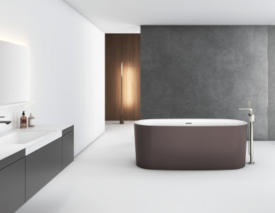 Ванна из искусственного камня Roxen Kleo 170х78 Corian Solid Surface + акрил