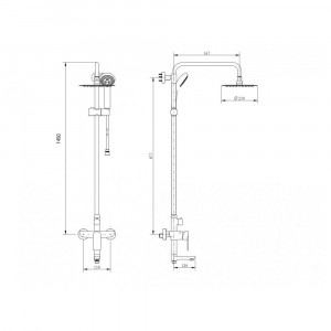 Душевая система Grocenberg GB7009CR хром
