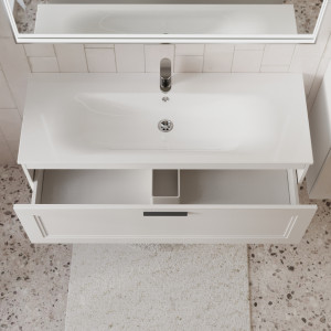 Тумба с раковиной подвесная 120см Terminus Classik CLA101201900301O белый