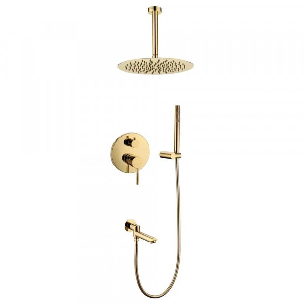 Душевая система встраиваемая Grocenberg GB5099GO-2 золото