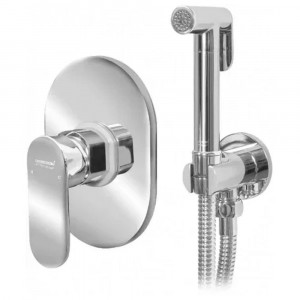 Гигиенический душ со смесителем встраиваемый Grocenberg GB1002CR хром