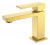 Cмеситель для умывальника Boheme Qubic Matt Gold 471-MG золото-матовый
