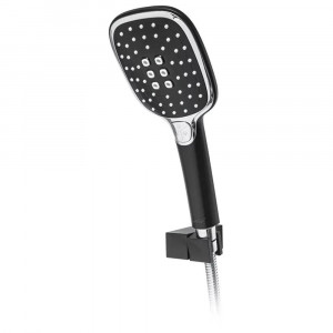 Душевая система встраиваемая Hansberge H6077BC черный/хром