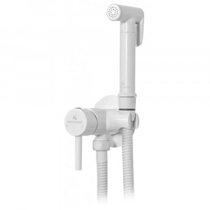 Гигиенический душ со смесителем встраиваемый Grocenberg GB001W белый