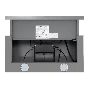 Кухонная вытяжка MAUNFELD VSQ 60 нержавеющая сталь/белое стекло