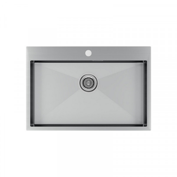 Кухонная мойка Paulmark KRONER 75 PM217551-BS брашированная нержавеющая сталь 75х51см