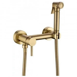 Гигиенический душ со смесителем Grocenberg GB103N-MG матовое золото