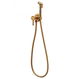 Гигиенический душ со смесителем встраиваемый Hansberge H3099GO золото