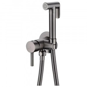 Гигиенический душ со смесителем встраиваемый Grocenberg GB001BG графит