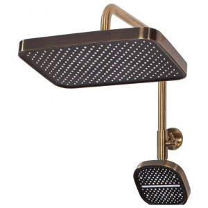 Душевая система с термостатом Hansberge H5085BR бронза