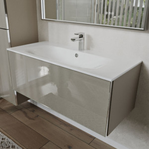 Тумба с раковиной подвесная 100см Terminus Vega VEG101001200501OSL капучино