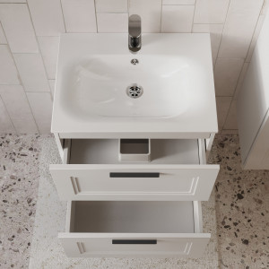 Тумба с раковиной подвесная 60см Terminus Classik CLA10602900301O белый