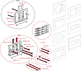 Кнопка для инсталляции AlcaPlast M70-BL-01 белая