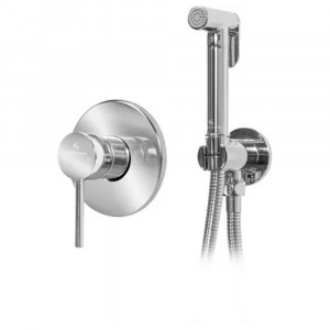 Гигиенический душ со смесителем встраиваемый Grocenberg GB1003CR хром