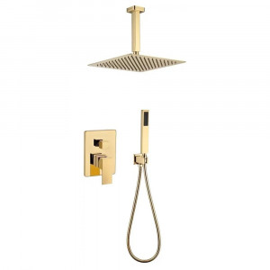 Душевая система встраиваемая без излива Grocenberg GB5089GO-4 золото