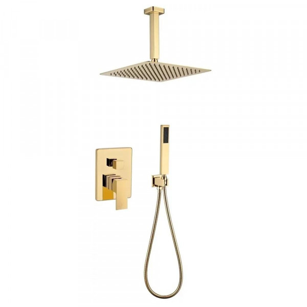 Душевая система встраиваемая без излива Grocenberg GB5089GO-4 золото