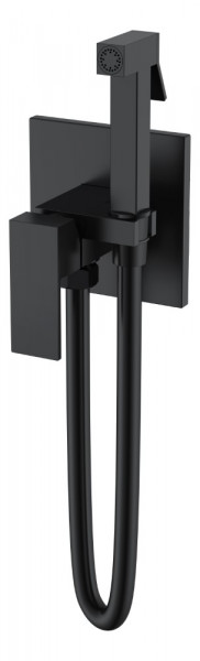 Смеситель гигиенический Boheme Qubic Matt Black 477-B черный