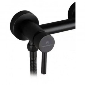 Гигиенический душ со смесителем Grocenberg GB103NBL черный