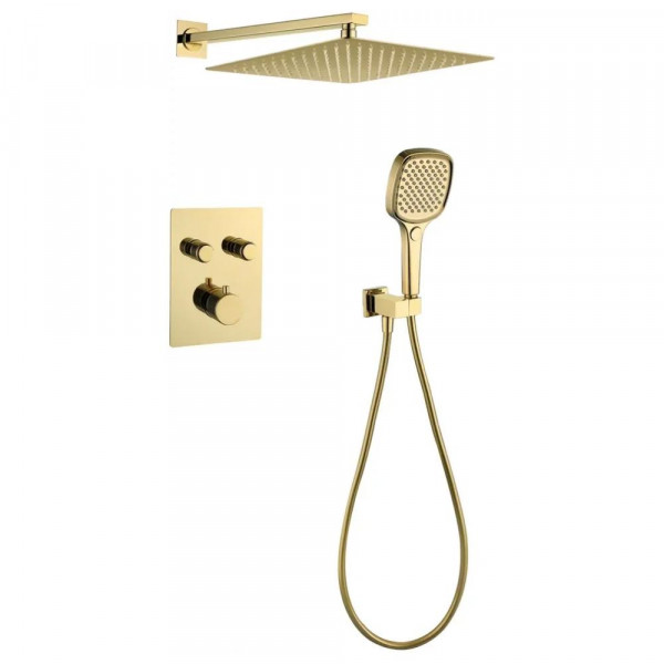Душевая система встраиваемая без излива Grocenberg GB5040GO золото