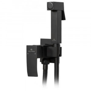 Гигиенический душ со смесителем встраиваемый Grocenberg GB002BL черный