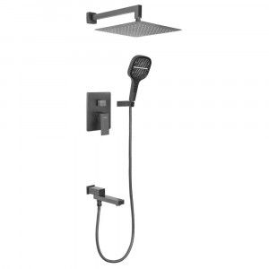 Душевая система встраиваемая Hansberge H6075BG графит