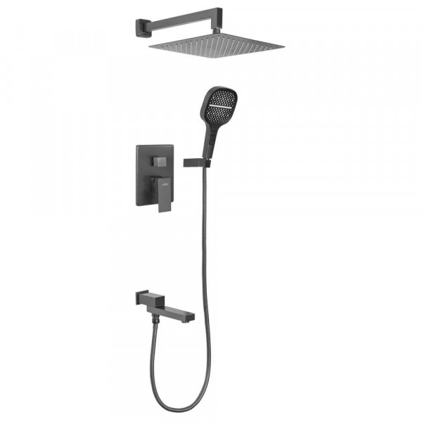 Душевая система встраиваемая Hansberge H6075BG графит