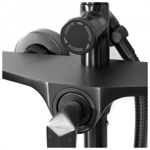 Душевая система Hansberge H5068BG Оружейная сталь