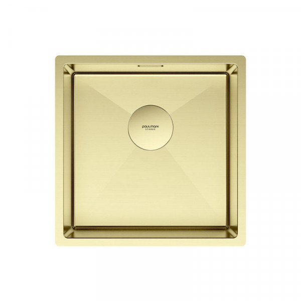 Кухонная мойка Paulmark NEXT 44 UNI PM214444-LG светлое золото 44х44 см