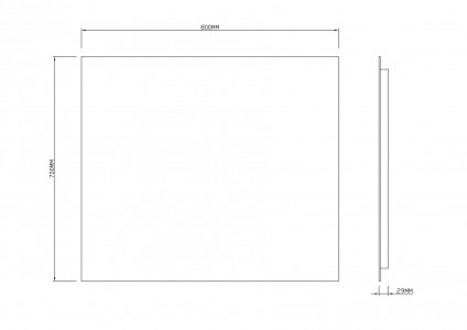 Зеркало Roxen Pure 80x70 с подогревом