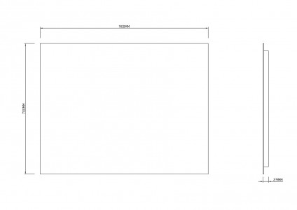 Зеркало Roxen Pure 90x70