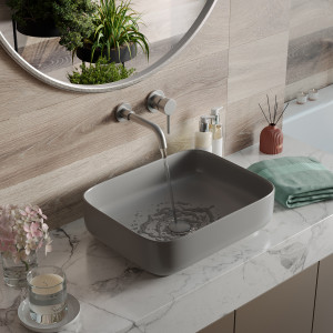 Умывальник Roxen Pure 570050-GR 49х38,5 серый