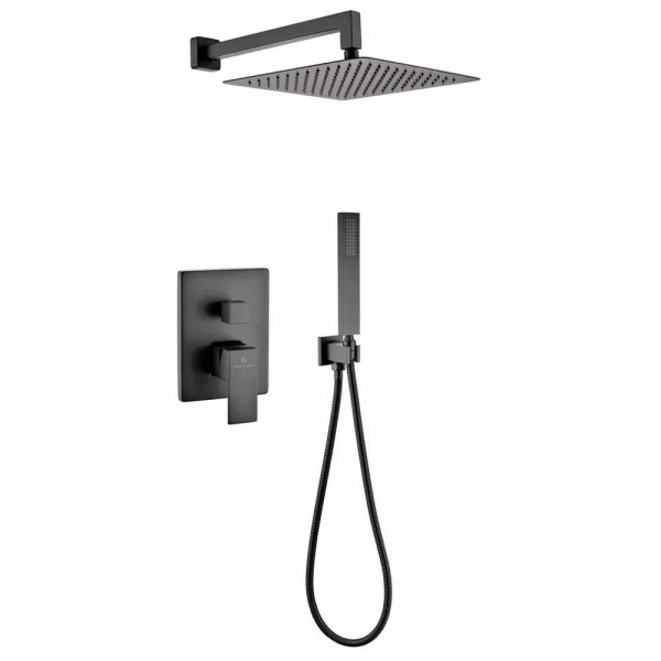 Душевая система встраиваемая без излива Grocenberg GB5089BL-3 черный