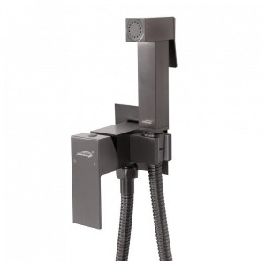 Гигиенический душ со смесителем встраиваемый Hansberge H3077BG графит